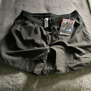 NWT Born Primitive Lined Running Shorts Black L